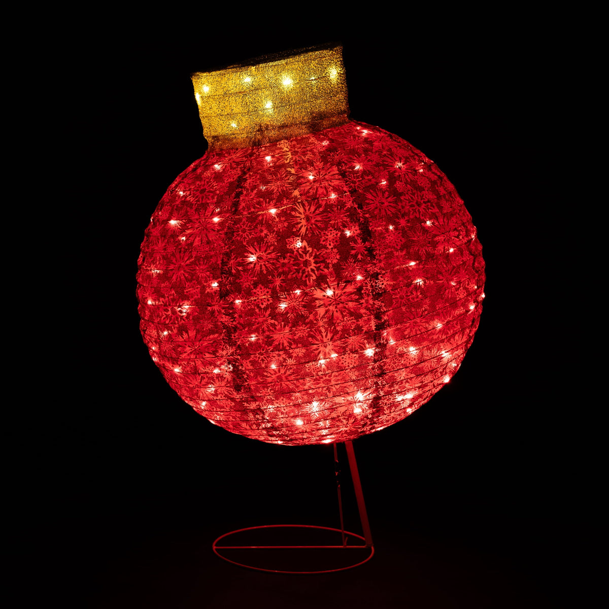 Northlight LED Lighted Twinkling Tinsel Ball Ornament Outdoor Commercial Christmas Decoration - 36"