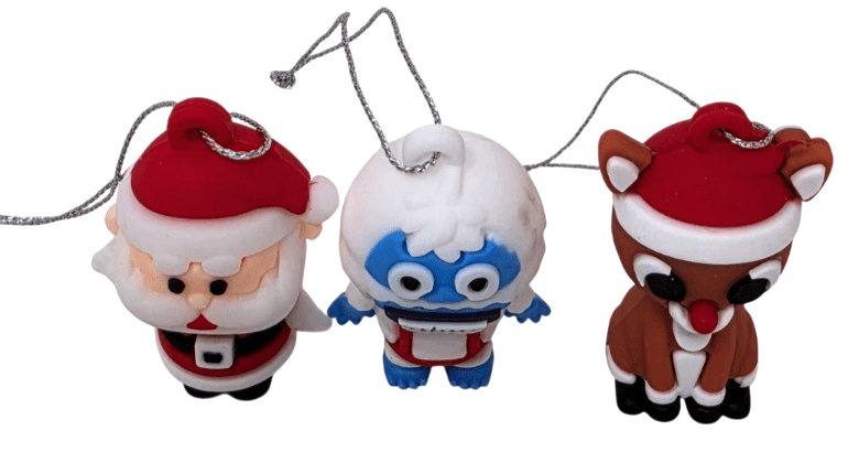 Rudolph the Red Nosed Reindeer Set of 6 Mini Christmas Tree Ornaments