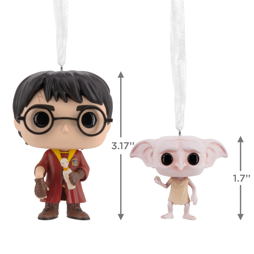  Harry Potter and Dobby Funko POP! Christmas Ornaments, Set of 2
