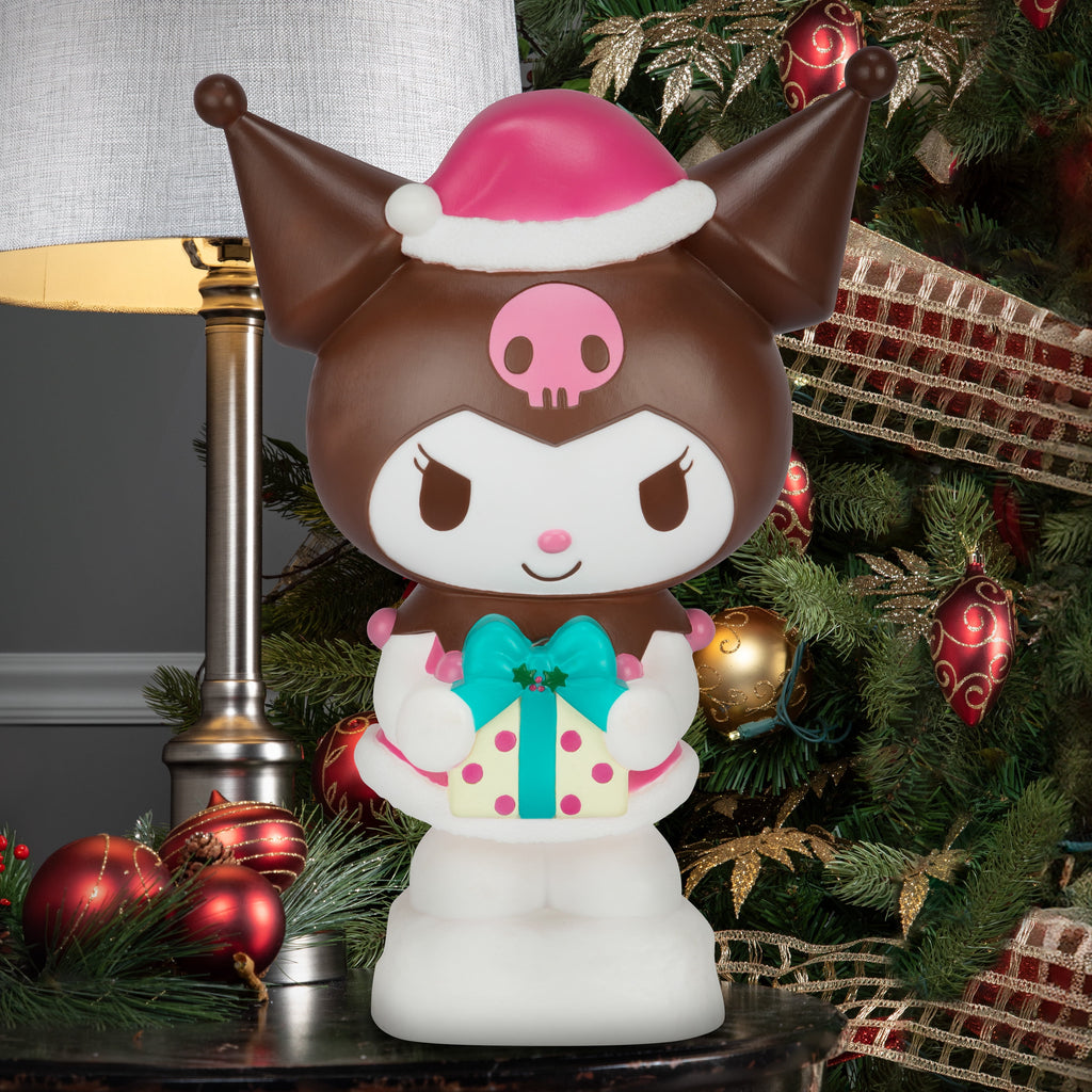 Kuromi with Present Lighted Blow Mold Outdoor Holiday Decor Sanrio 22-Inch LED
