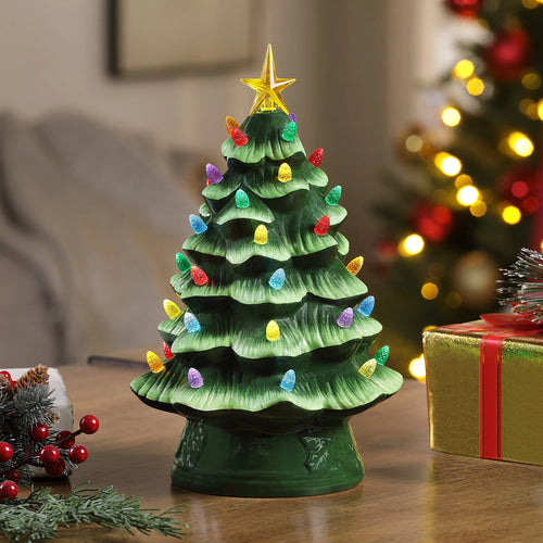  12 in. Nostalgic Ceramic Tree - Green