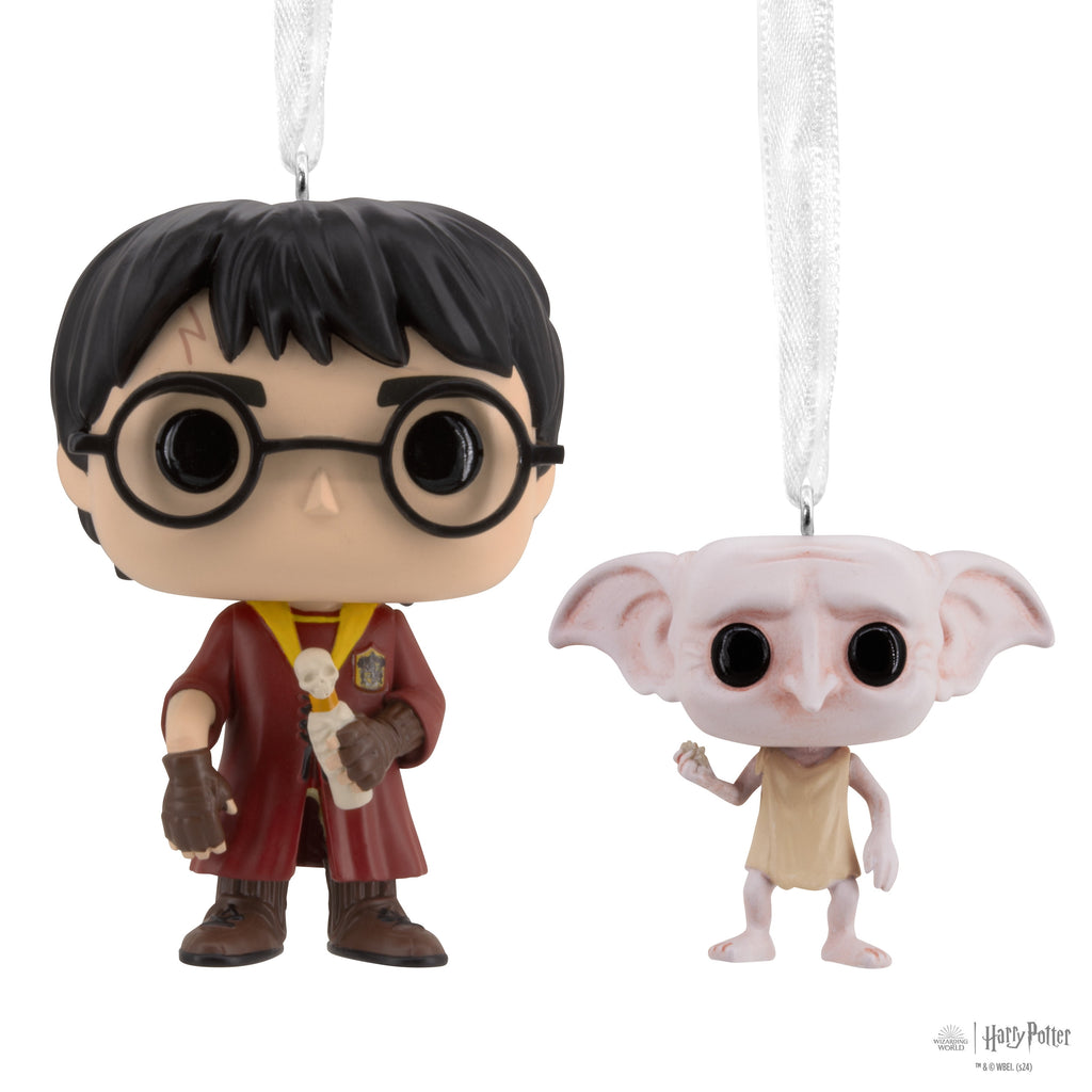  Harry Potter and Dobby Funko POP! Christmas Ornaments, Set of 2